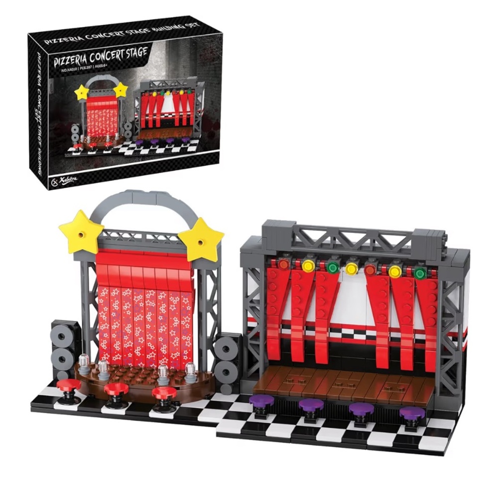 Five night at Freddy’s Curtain Concert Stage Building Blocks Set Classic Horror